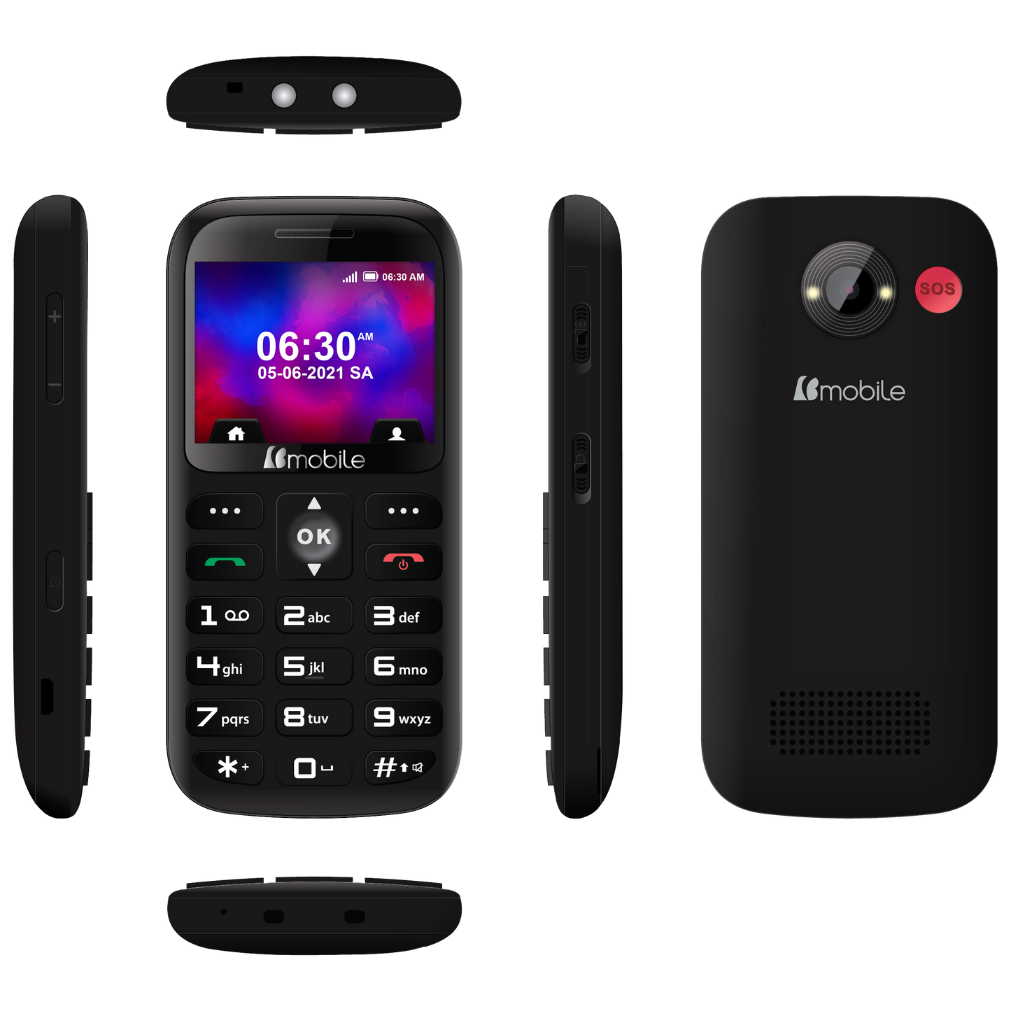 Celular senior adulto mayor Bmobile BS30 + Chip