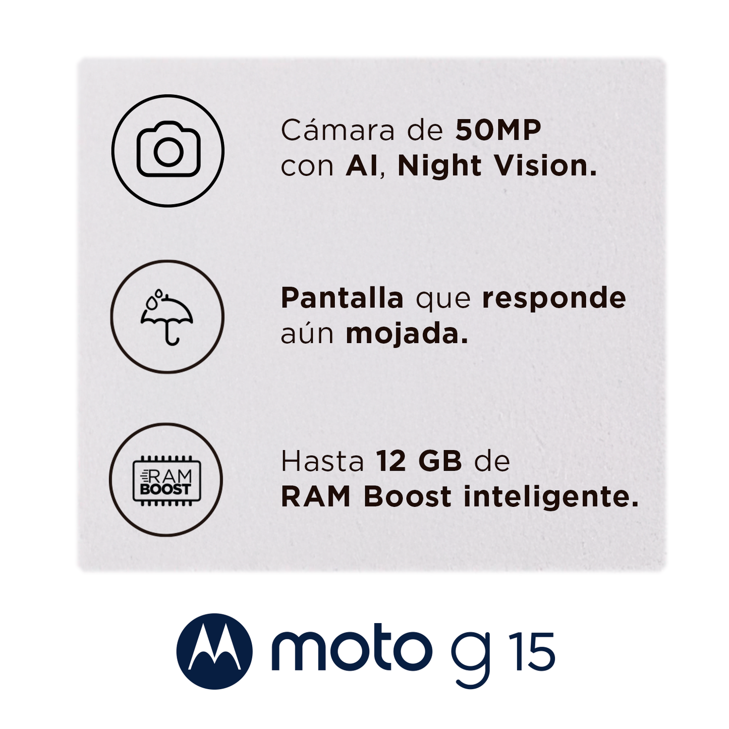Motorola Moto G15 + Chip