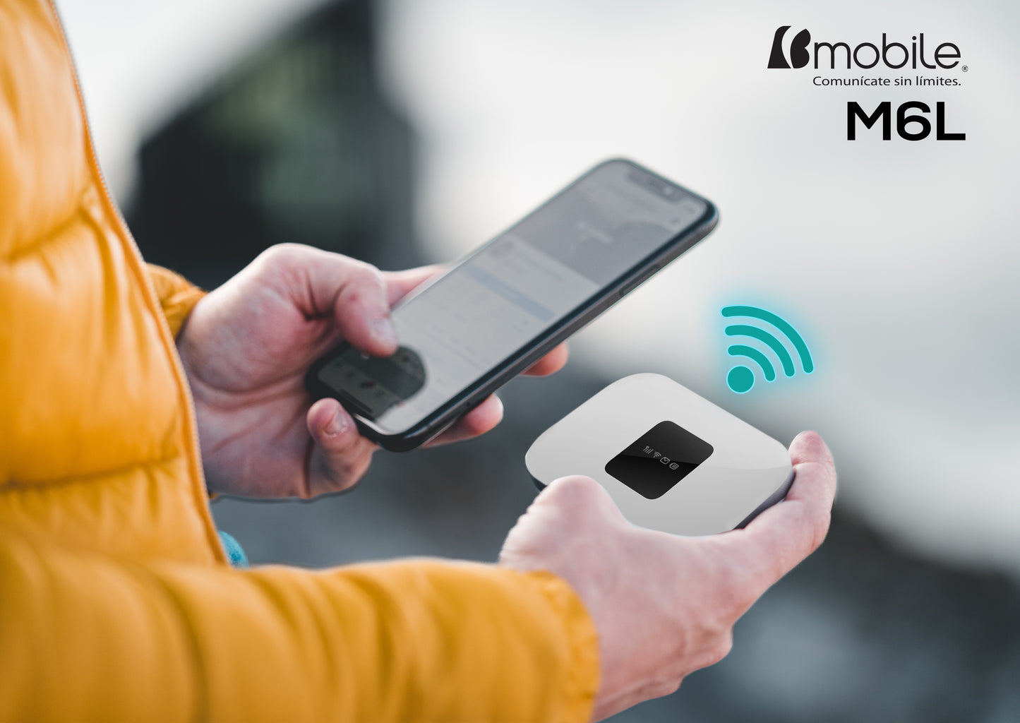 Modem router WiFi Portátil Bmobile M6L con Chip Virgin Mobile
